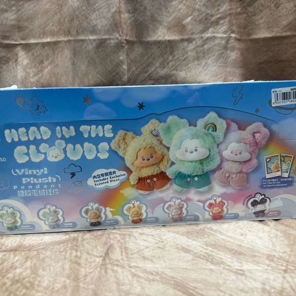 Sealed Full Case (6) Disney Miniso Head in the clouds vinyl plush BLIND BOX